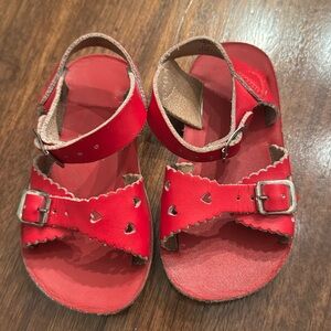 Girls saltwater sandals.
